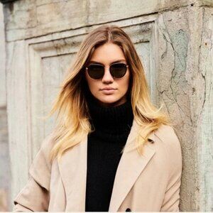 NWOT Christopher Cloos Gouverneur Sunglasses Espresso CR39 Polarized 49mm